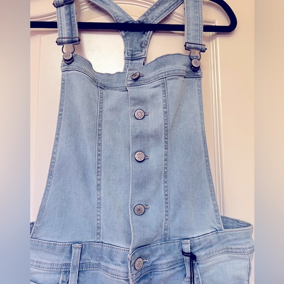 Trending Red Hot fabulous distressed denim PINK Celebrity overalls 🔥🔥🔥 - Picture 4 of 11